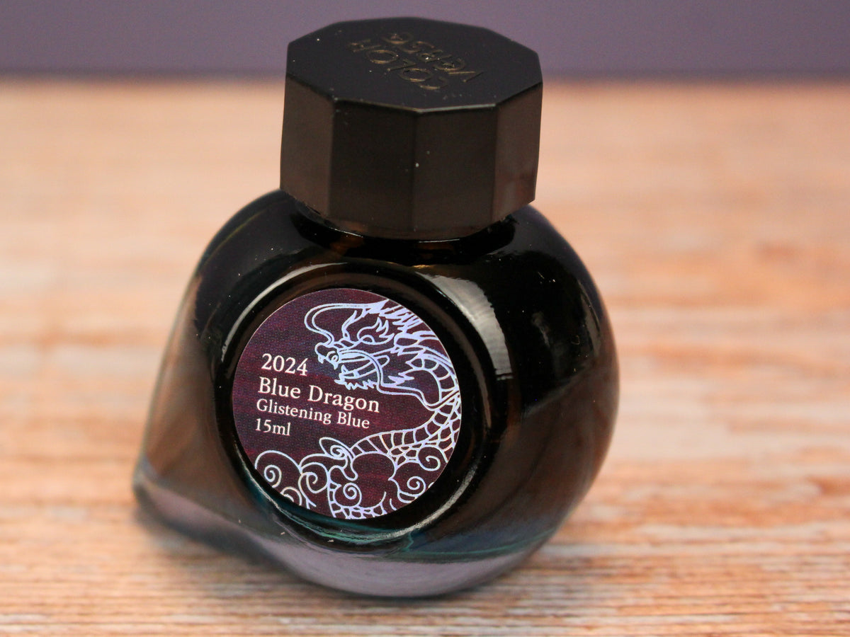 Colorverse 2025 Blue Dragon Glistening Blue Fountain Pen Ink
