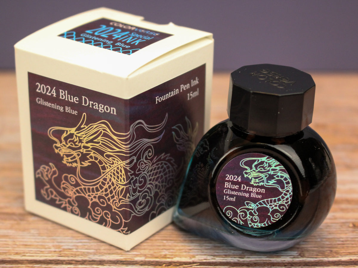 Colorverse 2025 Blue Dragon Glistening Blue Fountain Pen Ink