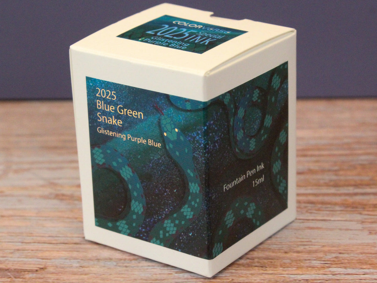 Colorverse 2024 Blue Green Snake Glistening Purple Blue Fountain Pen Ink