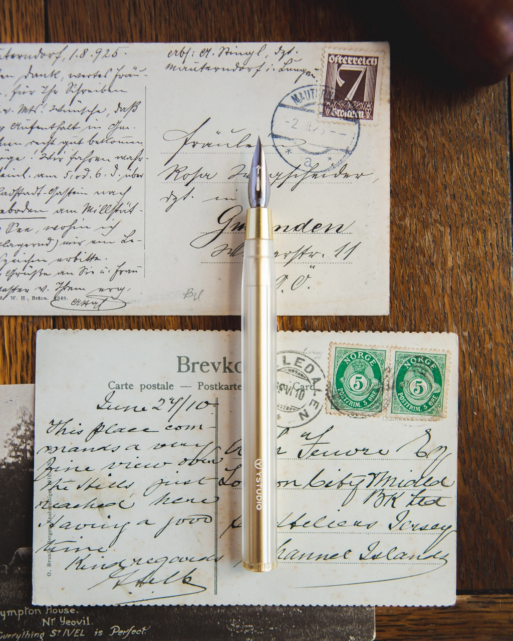 Elemental Dip Pen - BRASS GOLD