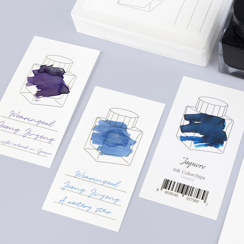 Wearinguel Ink Swatch Cards - Ink Bottle - Vertical