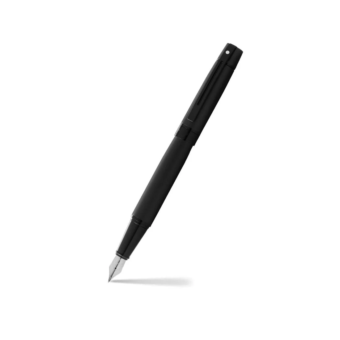 Sheaffer 300 Matte Black Fountain Pen with Black Trims - Medium