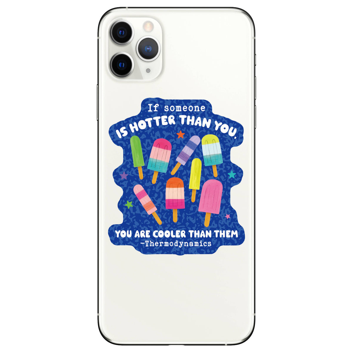 Funny Science Humor Popsicle High Quality Vinyl Sticker