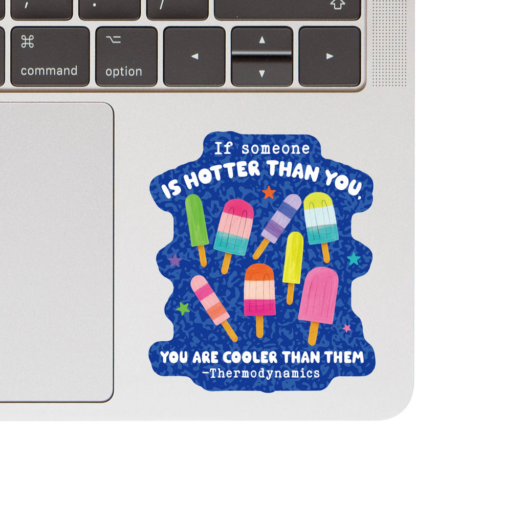 Funny Science Humor Popsicle High Quality Vinyl Sticker