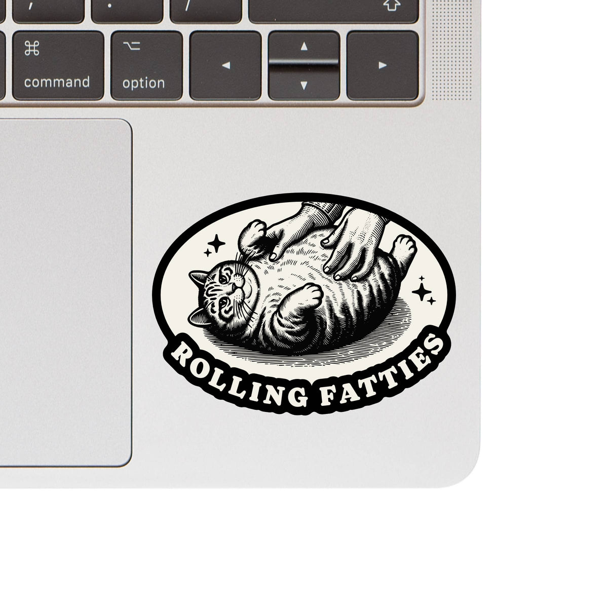 Fat Cat Feline Kitty Funny Humor High Quality Vinyl Sticker