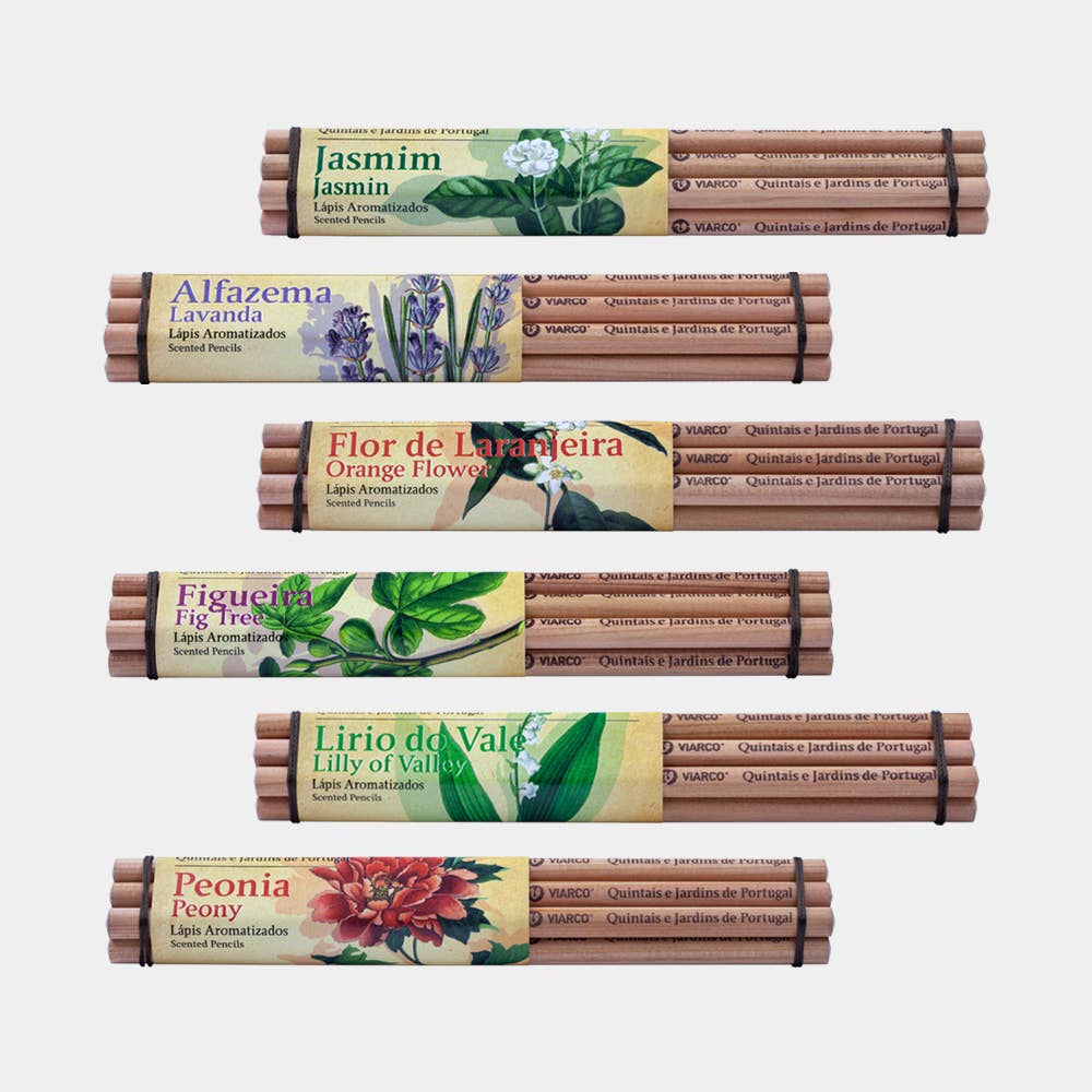 Backyards & Gardens of Portugal - Scented Pencils - 6 pack