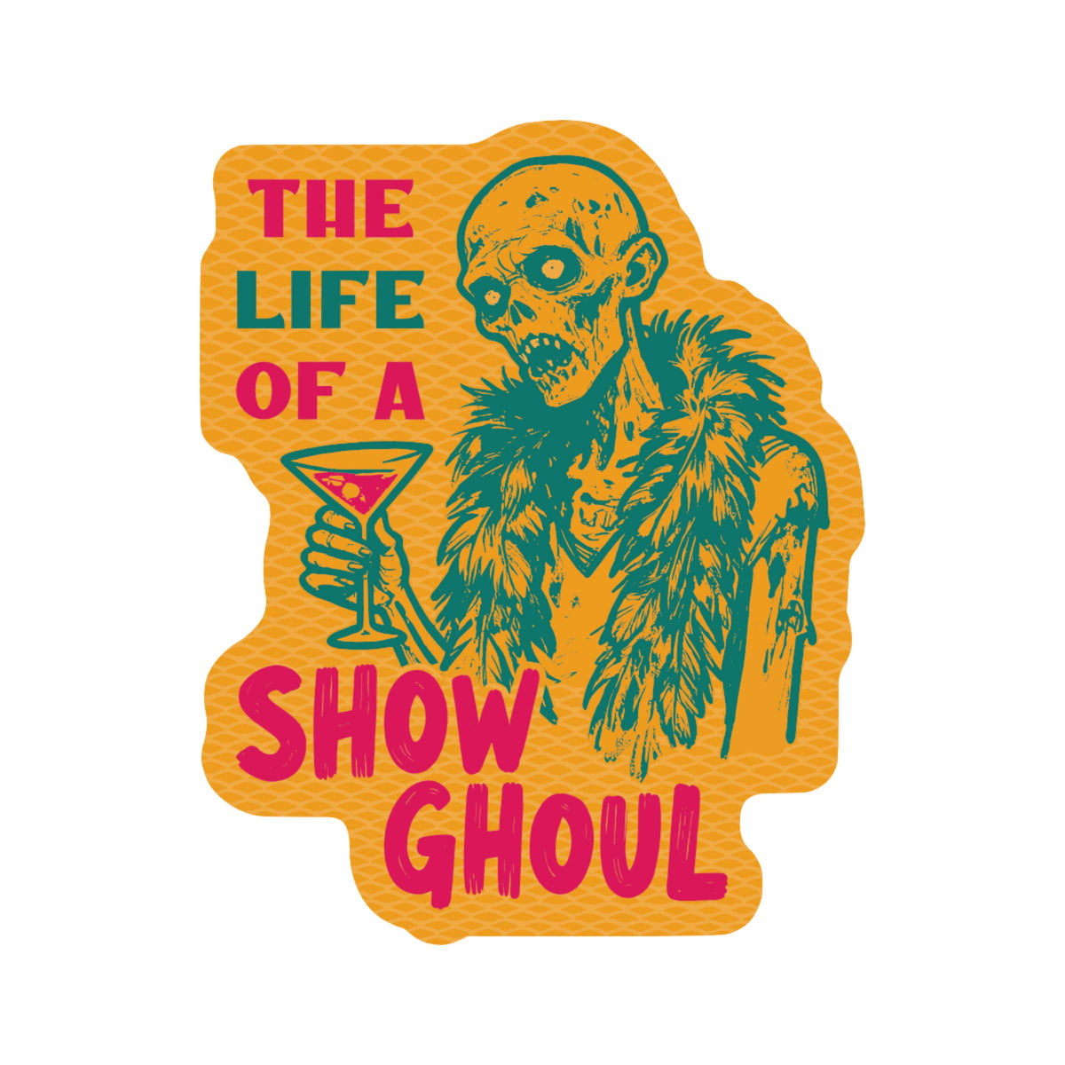 Zombie Cocktail Humor High Quality Vinyl Sticker