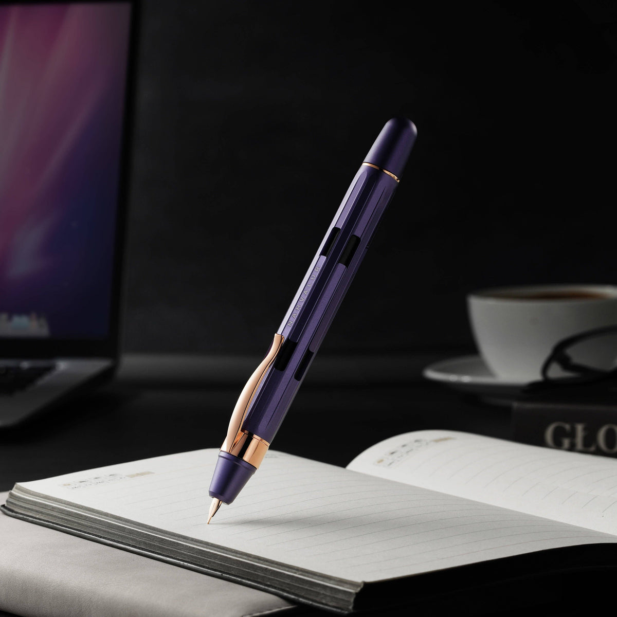 Nahvalur Eclipse Hepatizon Rose Gold Fountain Pen