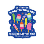 Funny Science Humor Popsicle High Quality Vinyl Sticker