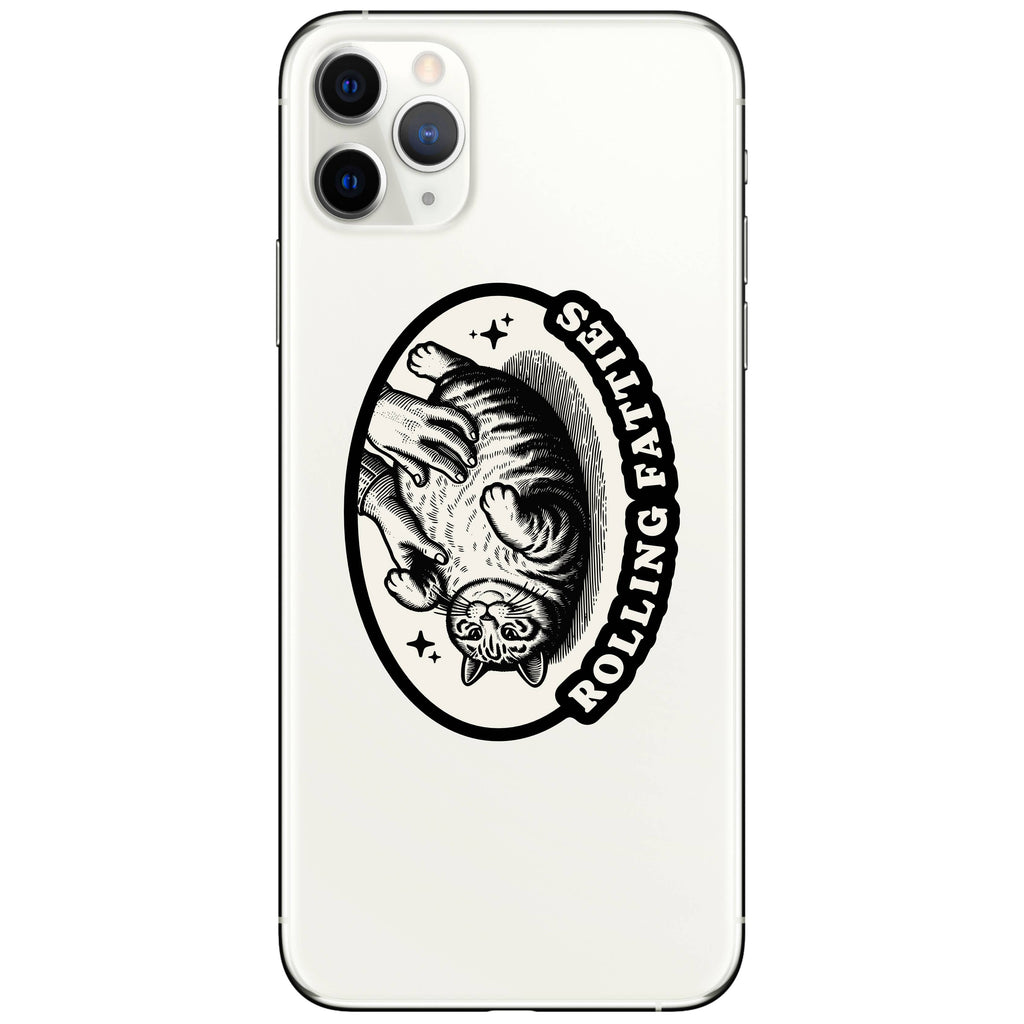 Fat Cat Feline Kitty Funny Humor High Quality Vinyl Sticker