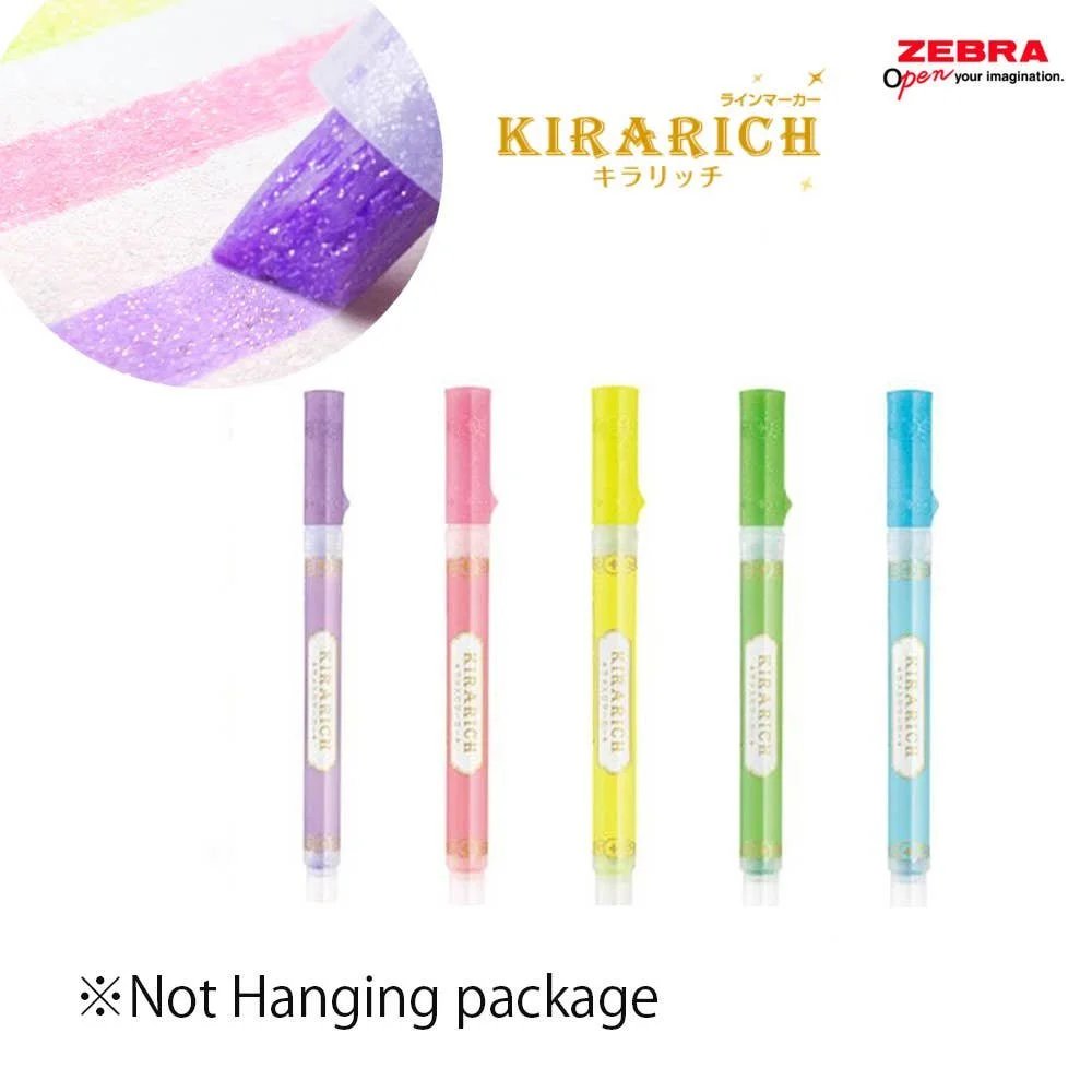Zebra Kirarich Glitter Highlighter